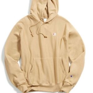champion reverse weave hoodie tan